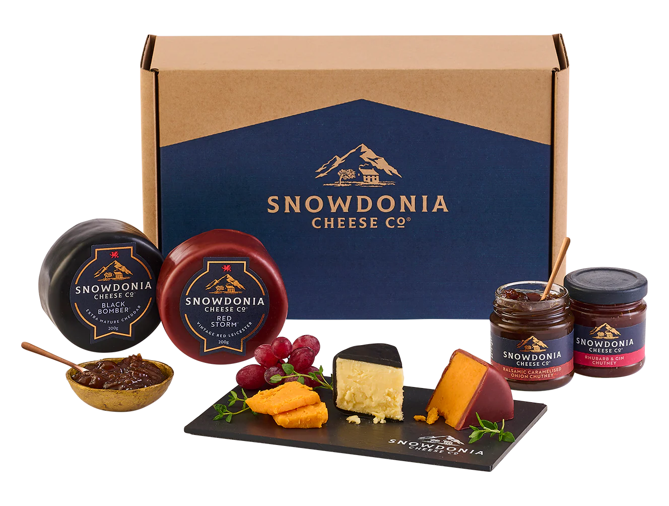 Classic Cheese & Chutney Duo with Slate